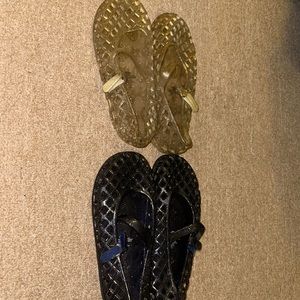 2 Pairs of Old Navy Jelly Shoes (Size 11)